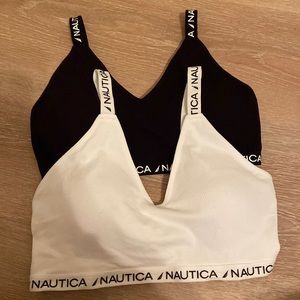 NAUTICA bralette white and black both size XL (C-DD cup)